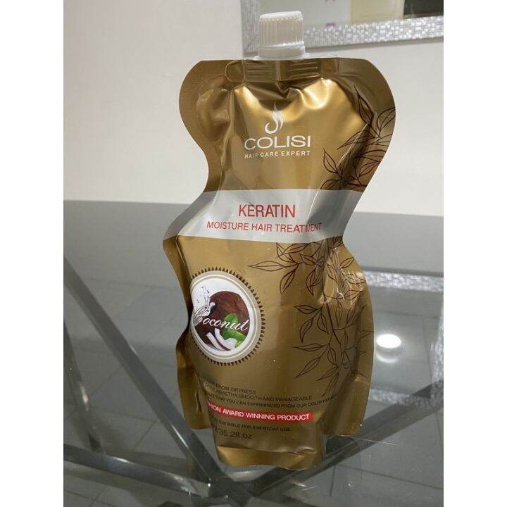 Colisi keratin pouch moisture hair treatment coconut 1000ml Lazada PH