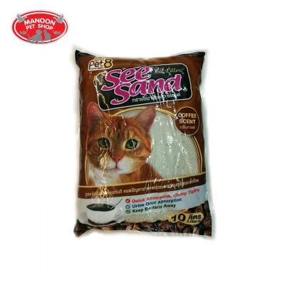 [MANOON] SEE SAND Cat Litter Coffee Scent 10L ทรายซีแซนด์กลิ่นกาแฟ 10 ลิตร