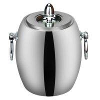 304 1L 2L oval Ice Bucket Coolers Stainless Steel Double Wall Champagne beer whisky Bucket Keg Bar Accessories home bars