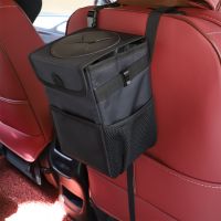 【LZ】✾  À prova dwaterproof água lata de lixo do carro bin acessórios do carro auto organizador despejo de lixo para carros lata de lixo bolsos de armazenamento closeable portátil