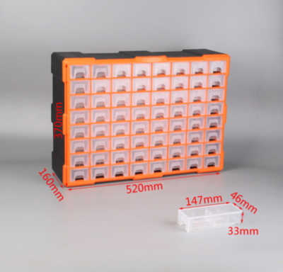 รับกล่องเครื่องมือการจัดหมวดหมู่ของกล่องเครื่องมือหีบแบบหลายช่องลิ้นชักที่เก็บของคุณภาพสูง