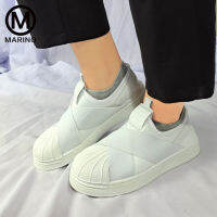 Marino รองเท้า รองเท้าผ้าใบทรง Slip-on รองเท้าผ้าใบแฟชั่น No.A055