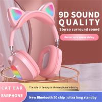 Survival kits Lighter Weight Cat Ear Headsets Tws 400mah Wireless Headphone Hifi Stereo Gaming Earbuds Earphone Survival kits