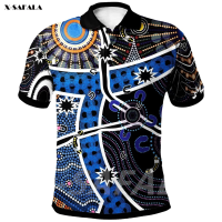 River 2023 Star Aboriginal 3d Printed High Quality New Polyester Fiber Men Female Collar Polo Shirt Tee Tops Anti Shrink Unisex summer polo