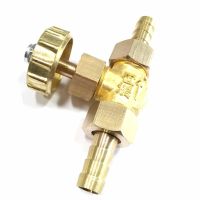 ♦❈ Fit 8mm Hose I.D Barbed Straight Brass Needle Valve Control Valve Gas