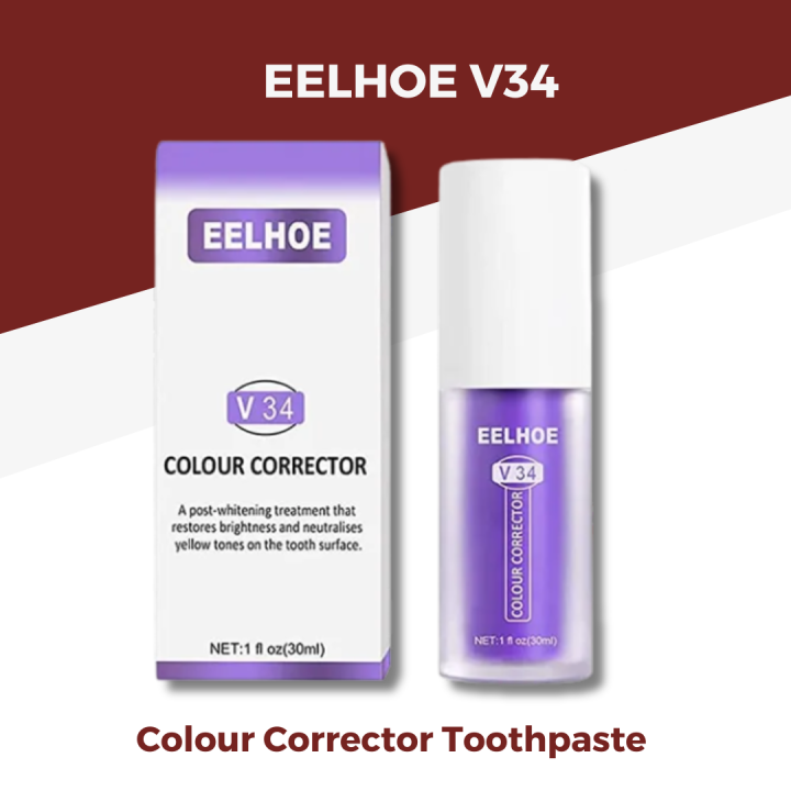 Eelhoe V34 Colour Corrector, Purple Teeth Whitening, Tooth Stain