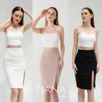 TIANA - Pencil Skirt กระโปรงทรงสอบคลาสสิค เอวสูงเก็บเอว