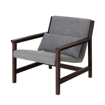 modernform เก้าอี้พักผ่อน รุ่น GARSON ขาสีเวงเก้ หุ้มผ้าสีเทาเข้ม
