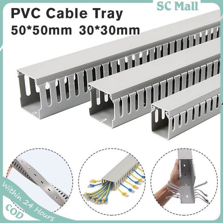 Open Slot Cable Duct Management Raceway 1mx30x30/50x50mm | Lazada PH