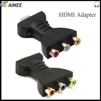 AIMEE HDTV AV สัญญาณดิจิตอล วีดีโอ HDMI เป็น 3 RGB/RCA ตัวแปลงส่วนประกอบ อะแดปเตอร์เสียง