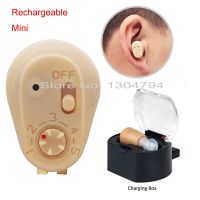 ZZOOI 2PCS/LOT ZhongDe 2017 NEW Rechargeable Mini Hearing Aid Hearing Amplifier Ear Sound Amplifier Hearing Aids Rechargeable Hearing