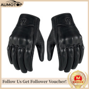 Genuine Leather Gloves Motorcycle GP Glove Touch Screen for Men Motocross