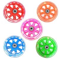 【CW】 Kids Led Kick Scooter Wheels 110mm Lights Flash Skateboard Children Longboard Skate Boards Wheel Truck Bearings Cycling Parts