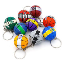 10 PCSLOT Colorful Basketball Keychain Car Key Accessories Keyring Holder Plastic Ball Backpack Pendant Wholesale