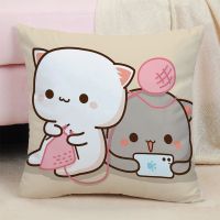 Taomoqi Pillow Case Cat Sofa Cushion Double sided Printed Luxury Pillow Case Decoration Pillow Case hiasan kamar Description