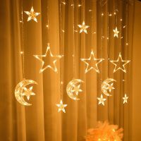 ZZOOI LED Christmas Lights Garland Curtain Fairy Lights String Outdoor Lights Garland Wedding Happy New Year Noel Christmas Decoration