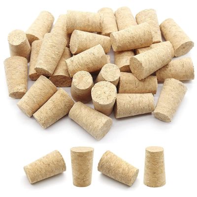 100Pcs Tapered Wine Cork Reusable Wood Corks Creative Portable Sealing Wine Stopper Wine Bottle Cover for Bottles Wine