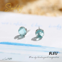 Studify | Bleu ต่างหูเจาะ เงินแท้ เหมาะกับคนแพ้ง่าย