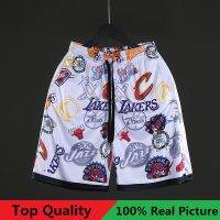 High qual high-quality JordanˉNBA Team Logo Printing Classic Fashion Men Short Pants Thin Quick Dry Mesh Breathable Loose Comfortable Outdoor Running Fitness Basketball Sport Shorts