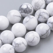5Strand Natural Howlite Beads Strands Round 10mm Hole 1mm about 40pcs