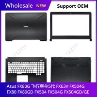 For Asus FX80G FX63V FX504G FX80GD FX504 FX504GD/GE LCD back cover Front Bezel Hinges Palmrest Bottom Case A B C D Shell