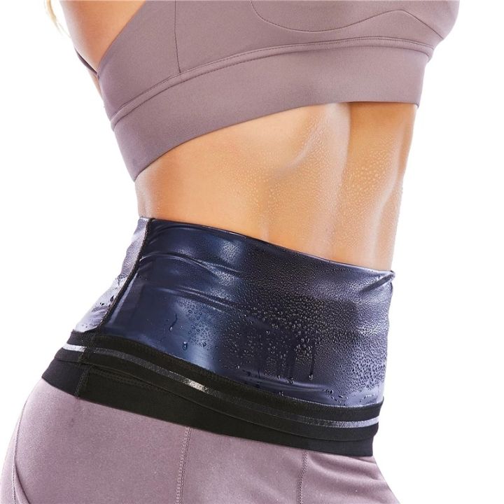 breathable-sauna-slimming-sports-sweat-band-waist-trainer-fat-burner-body-shaper-belt-shaping-waist-exercise-sweat-belt-for-weight-loss-pregnant-postnatal-body-tummy-shaper-slimming-straps-5211059