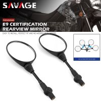 E9 Rearview Mirrors For KAWASAKI KLX 250S KLR 650 140 230 300 125 140 D-Tracker Motorcycle Adjustable Side Rear View Mirror Pair