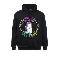 Funny Unicorn I Am Mostly Peace Love And Light Hoodie Custom Cotton Youth Summer Oversized Pullover Hoodie Size XS-4XL