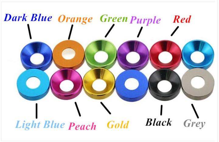 haotao-hardware-20pcs-m2-m2-5-m3-m4-m5-m6อลูมิเนียมเครื่องซักผ้าที่มีสีสัน-anodized-อลูมิเนียมศีรษะ-bolt-ปะเก็นเครื่องซักผ้าสำหรับแบนหัวสลักเกลียว