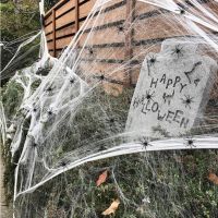 หยากไย่ ใยแมงมุมปลอม ใยแมงมุมสำเร็จรูป  ของตกแต่งฮาโลวีน Halloween Fake Spider Web Cobweb Stretchable ส่งจากไทย