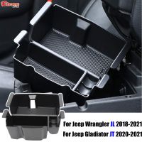 [NEW] For Jeep Wrangler JL JLU Gladiator JT Center Console Organizer Armrest Storage Box Pallet Container Holder Tray Cars 2018-2021