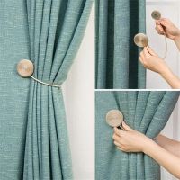 1pc Brief Braided Round Curtain Buckles Europe Style Magnet Curtains Magnetic Curtain Holder Curtain Accessories