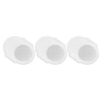 Disposable Drain Hair Catcher Stickers for Shower, White Mesh