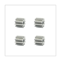 4Pcs LD-P06 Metal Motor Gear 0.5M 10T Replacement for LDRC LD-P06 LD P06 Unimog 1/12 RC Truck Car