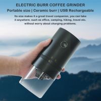 （HOT NEW）เครื่องบดกาแฟไฟฟ้าธัญพืชพริกไทย CofeeUsb เครื่องพร้อมแปรงบดแบบชาร์จไฟได้ SpiceProfess B3s3