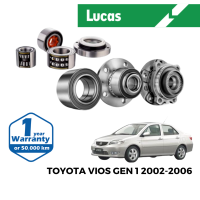 LUCAS ลูกปืนล้อ หน้า และ หลัง สำหรับ Toyota Vios Gen 1 2002-2007