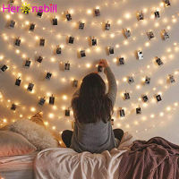 2m5m10m20m Led Photo Clip String Lights Garland With Clothespins Wedding Birthday Party Decoration For Home Bedroom Outdoor