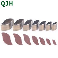 7PCS Leather Hole Hollow Knife Punching Tool Metal Punching Manual Leather Craft die Knife Leaf Shape 20-50mm DIY Cutting Tool