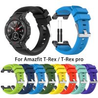 (CALGY Phone protection)สายรัดซิลิโคนสำหรับ Xiaomi Huami Amazfit T Rex Pro สร้อยข้อมือ Correa กีฬาสายรัดข้อมือเข็มขัดสำหรับ Amazfit T-Rex A1918ดูสมาร์ทวง