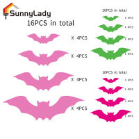 วัสดุสติกเกอร์พีวีซีติดผนังค้างคาวฮัลโลวีน SunnyLady สติกเกอร์สำหรับติดหน้าต่างของตกแต่งฮาโลวีนสำหรับประตูกระจกผนัง