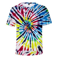 3D Tie Dye Flashbacks T เสื้อชายหญิงที่มีสีสัน Psychedelic พิมพ์ Tshirt เสื้อยืด Harajuku Streetwear T เสื้อ Tee เสื้อผ้า