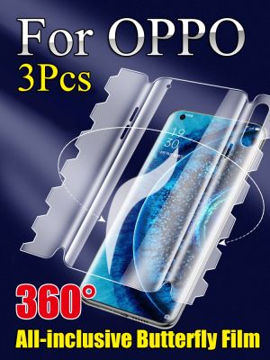 For OPPO Reno 9Pro 8Pro Butterfly Hydrogel Film Find X5Pro X3 X2 Pro Screen Protector Reno7Pro Reno6Pro 5Pro 4 3Pro Front Back