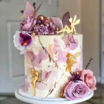 Floral Fairy | Fairy birthday cake, Fairy cakes, Tinkerbell cake