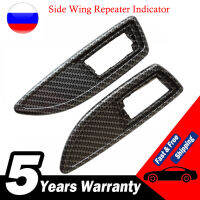 รถภายนอกตกแต่ง Effect Side Wing Repeater ตัวบ่งชี้ล้อมรอบสติกเกอร์คาร์บอนไฟเบอร์สำหรับ Vauxhall Corsa VXR D ช่วง2006