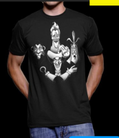 New  VILLAINOUS RHAPSODY lion king and jafa graphic T-Shirt for men Fathers Day Mothers Day Gifts