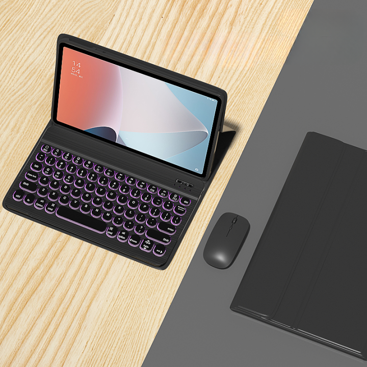 Wireless Bluetooth Keyboard Mouse Case for OPPO Pad Air 10.36