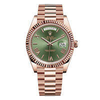 【จัดส่งฟรี】นาฬิกาrolexของแท้ Day-Date ทำจาก ตัวเรือนทอง, m228235-0025,Watch นาฬิกาข้อมือผู้ชาย นาฬิกากลไกแบรนด์หรู 40 มม【มาพร้อมกับบรรจุภัณฑ์เดิม】