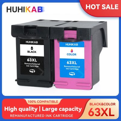 HUHIKAB 63XL 63 XL Remanufactured Ink Cartridge Replacement For HP 63 Deskjet 1110 1111 1112 2130 2131 2132 Officejet 3830 3831