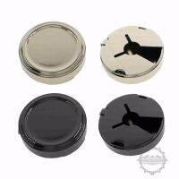 【CW】 25MM Big SilverGun Black Round Cuff Button Cover Links for Wedding Formal Shirt 6600073