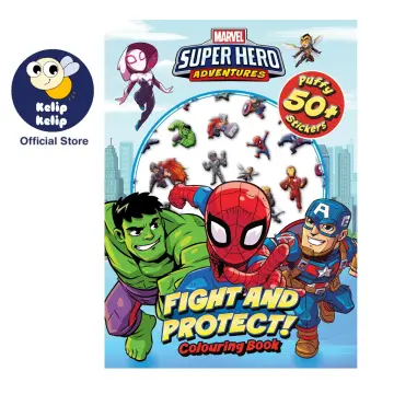 Avengers Sticker Book with Puffy Stickers 4 Sheet- 6 PACK 